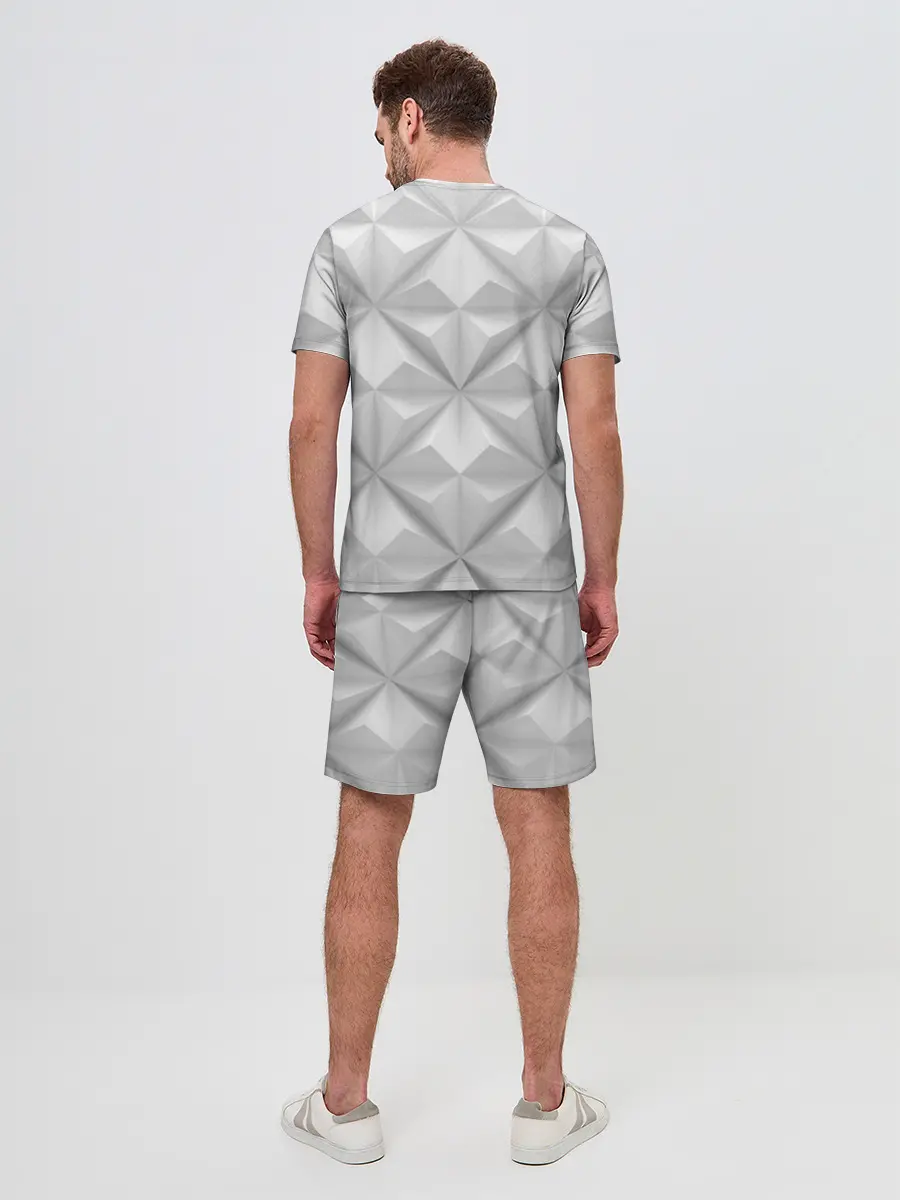 Мужской костюм с шортами / Ромбы