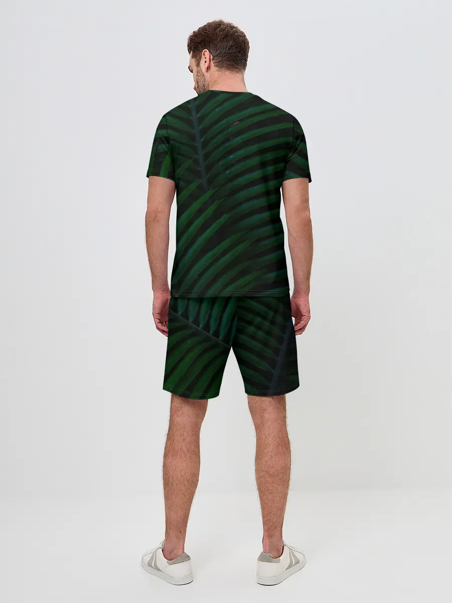 Мужской костюм с шортами / Пальмовые листья