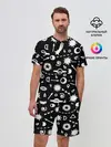 Мужской костюм с шортами / Космос