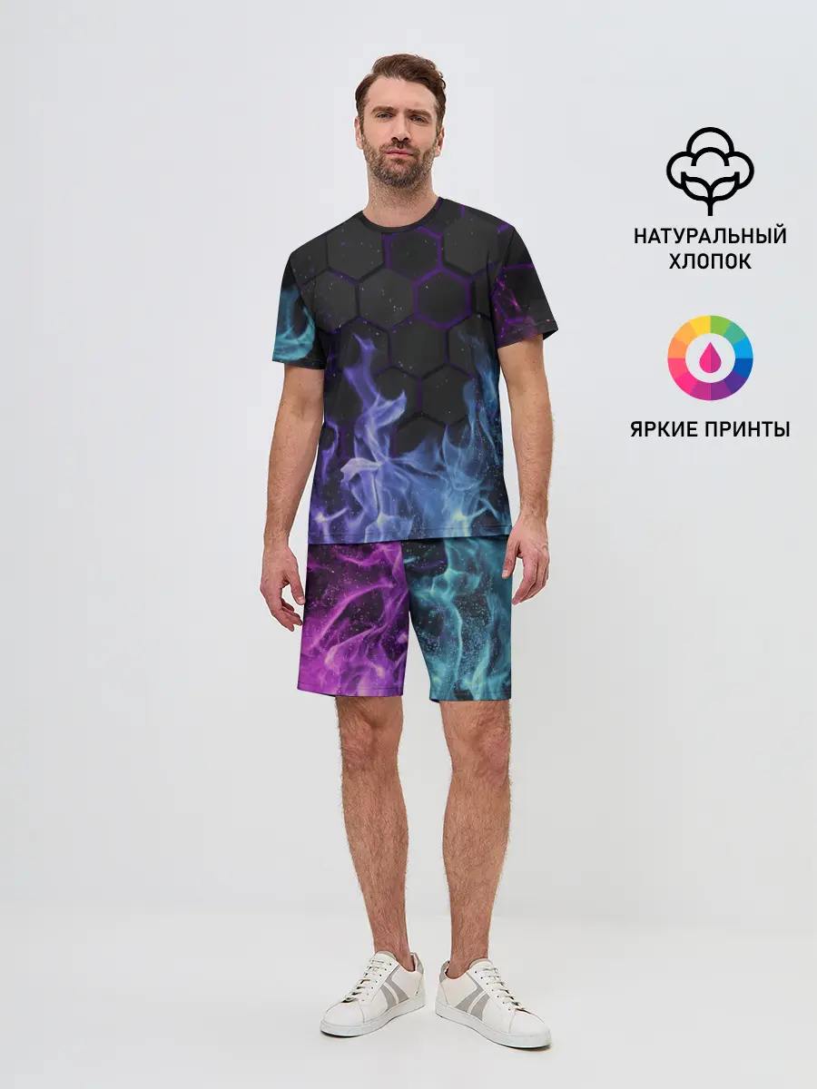 Мужской костюм с шортами / Fire