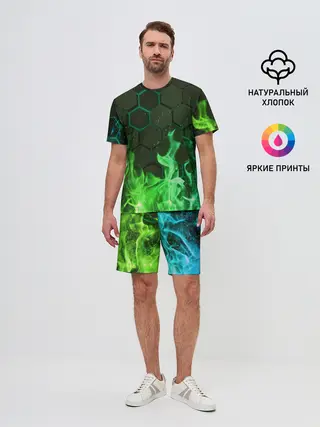 Мужской костюм с шортами / Fire