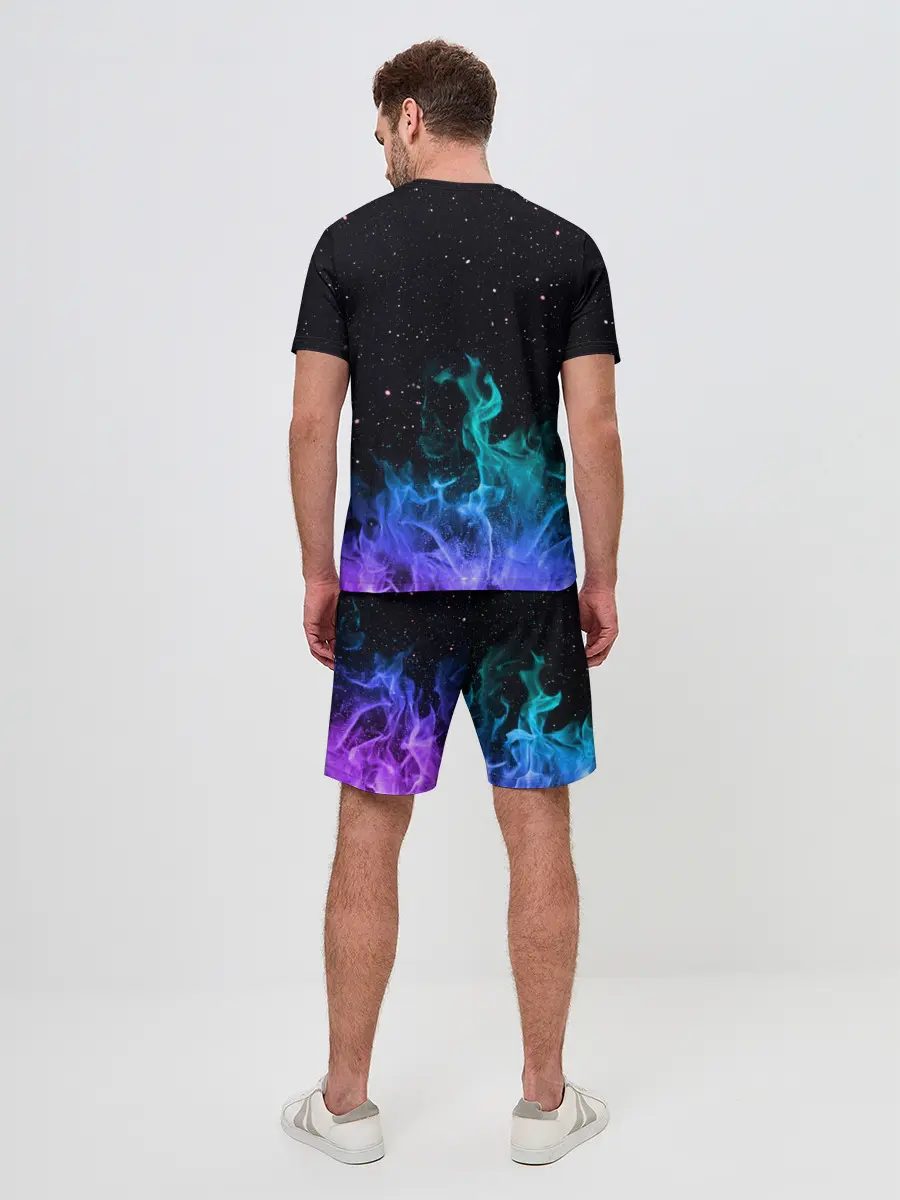 Мужской костюм с шортами / Перламутровый огонь