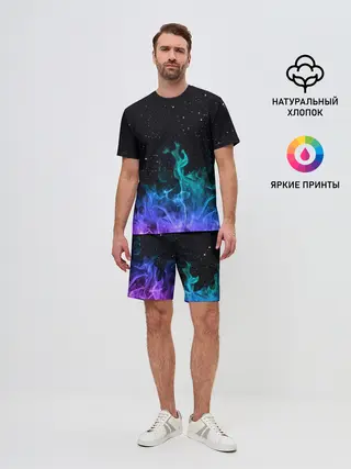 Мужской костюм с шортами / Перламутровый огонь