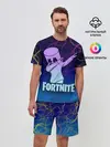 Мужской костюм с шортами / Fortnite,Marshmello