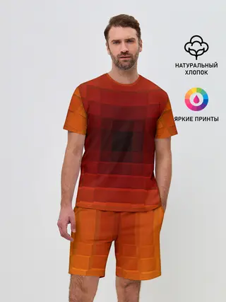 Мужской костюм с шортами / оптическая иллюзия