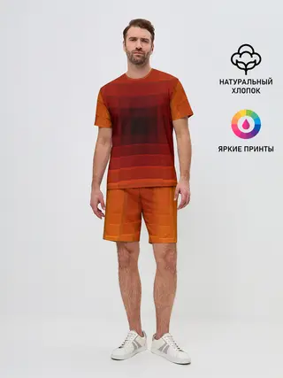 Мужской костюм с шортами / оптическая иллюзия