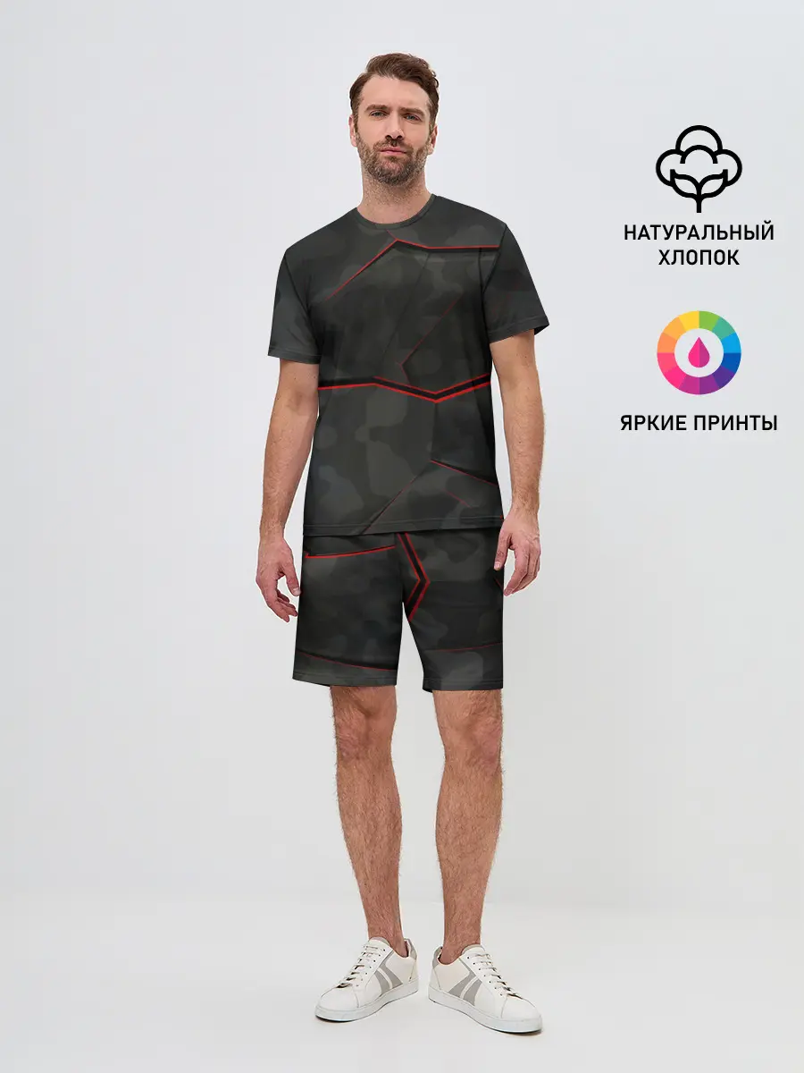 Мужской костюм с шортами / Текстура.