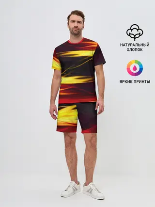 Мужской костюм с шортами / Языки Пламени