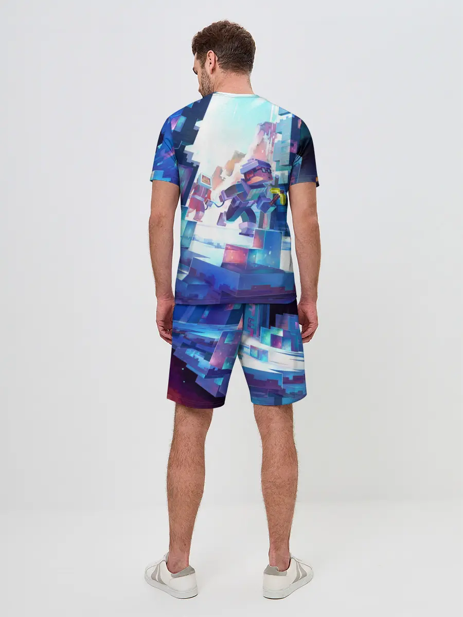 Мужской костюм с шортами / Майнкрафт