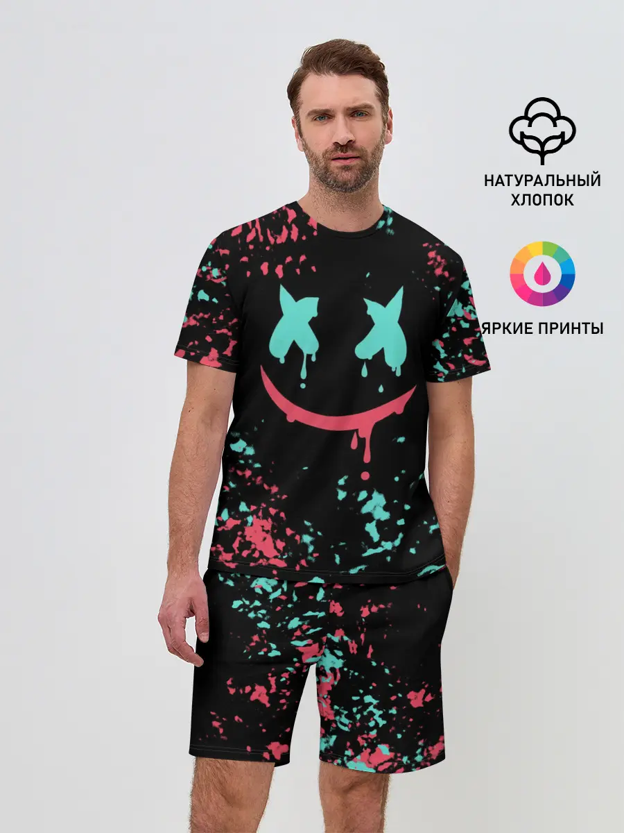 Мужской костюм с шортами / Marshmello