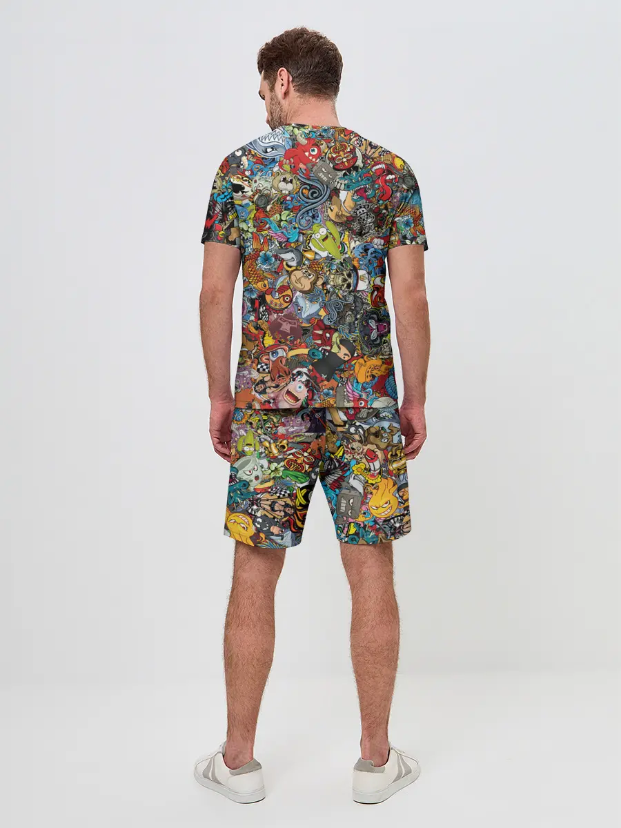 Мужской костюм с шортами / Стикеры