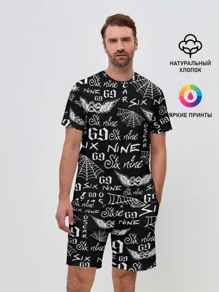 Мужской костюм с шортами / 6IX9INE ТАТУИРОВКИ