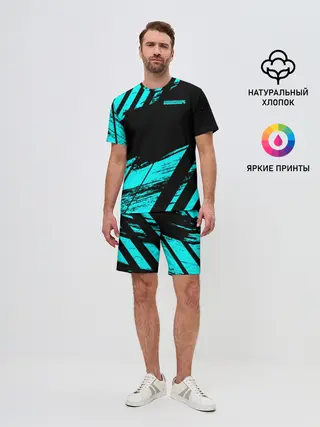 Мужской костюм с шортами / Minecraft