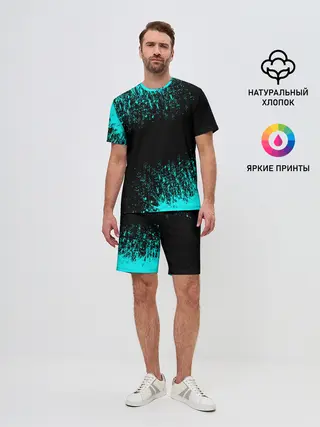 Мужской костюм с шортами / Краска