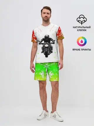 Мужской костюм с шортами / МОТОЦИКЛЫ
