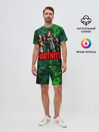 Мужской костюм с шортами / Фортнайт | Волны