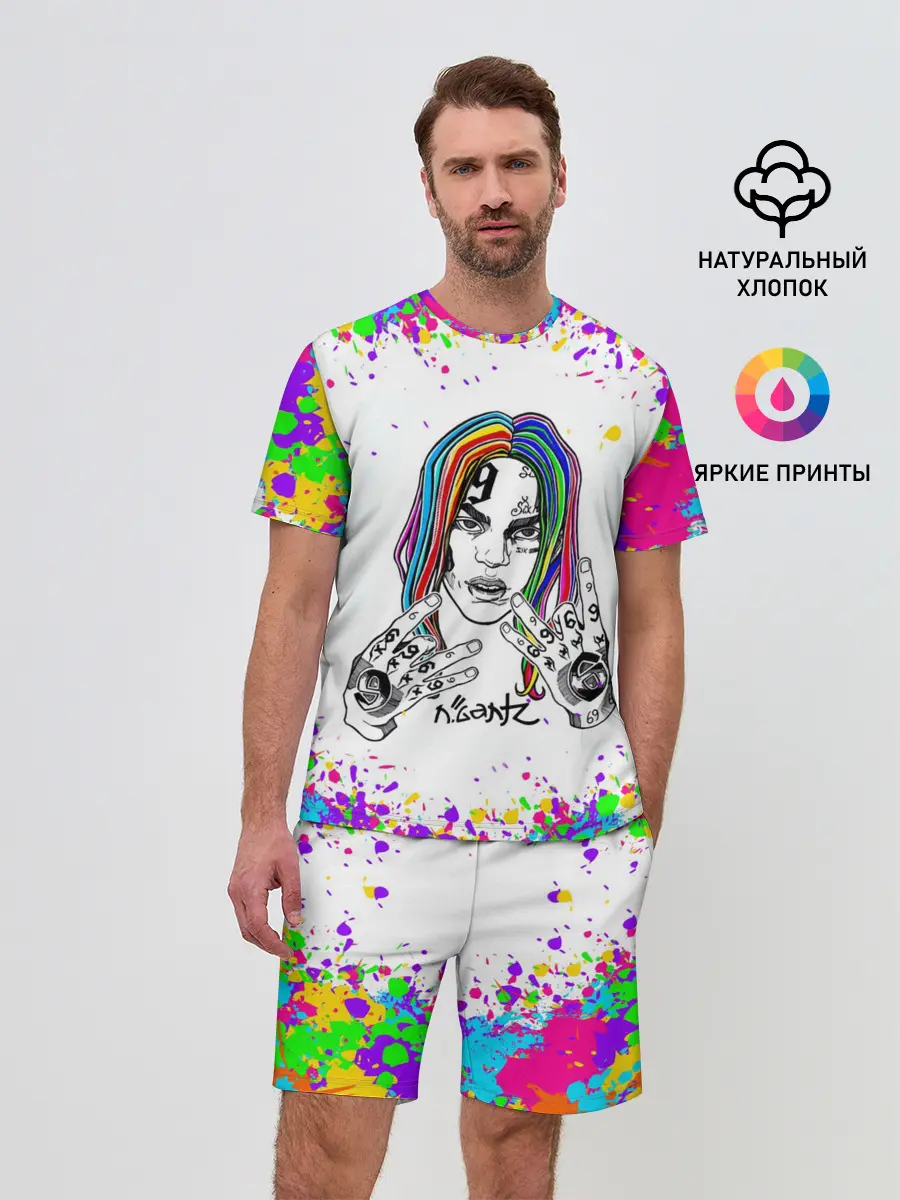 Мужской костюм с шортами / Такеши 6ix9ine