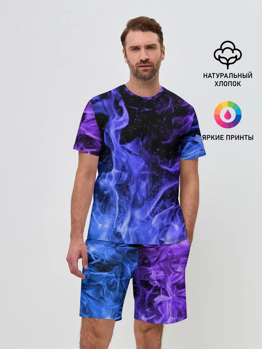 Мужской костюм с шортами / ОГОНЬ