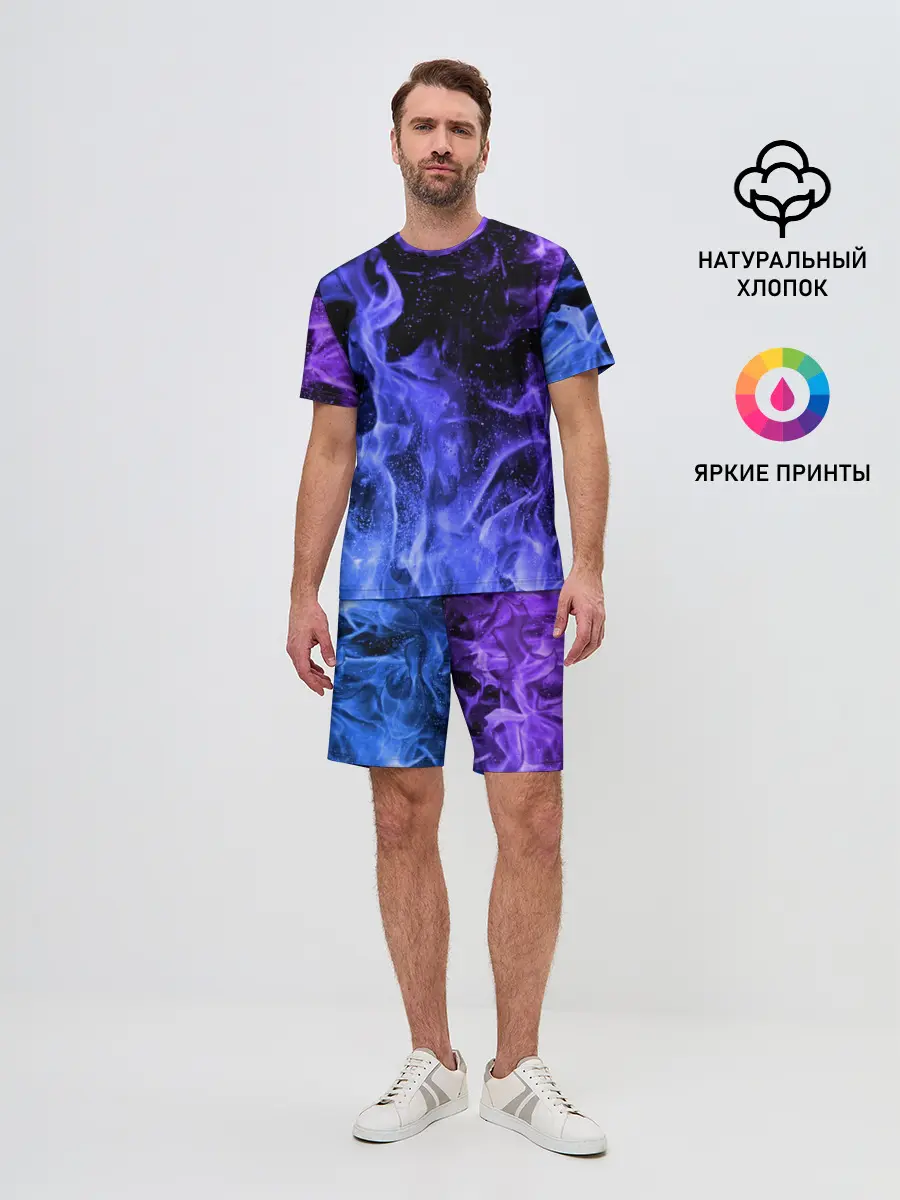 Мужской костюм с шортами / ОГОНЬ