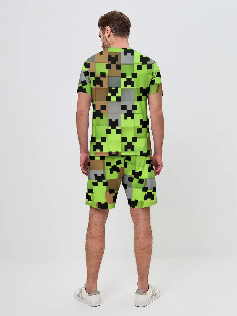 Мужской костюм с шортами / Minecraft.