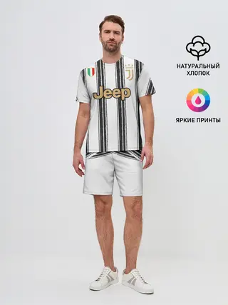 Мужской костюм с шортами / Juventus home 20-21