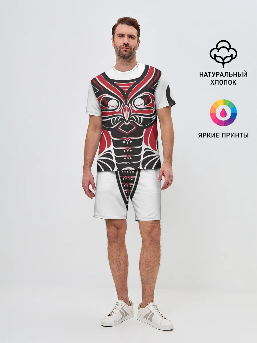 Мужской костюм с шортами / Птица