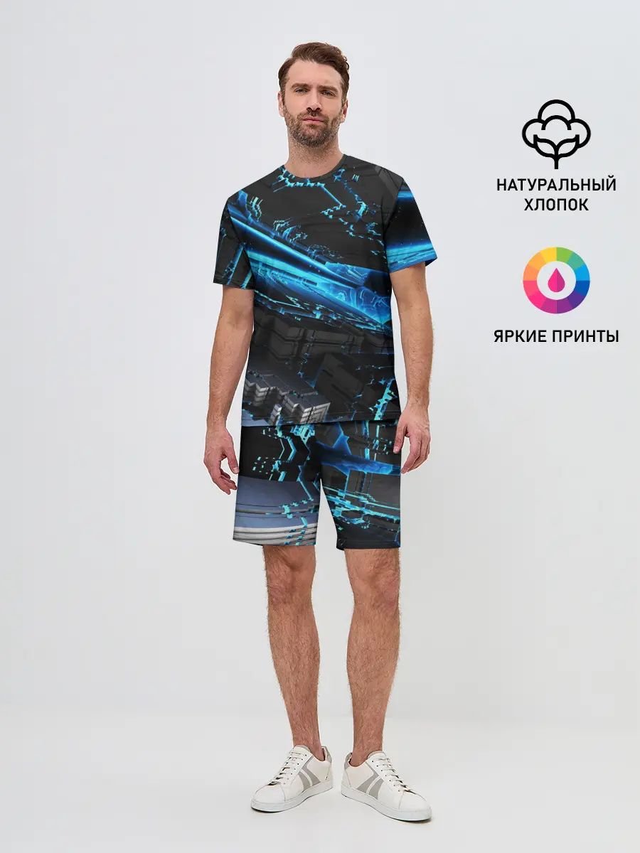 Мужской костюм с шортами / DIGITAL ABSTRACT