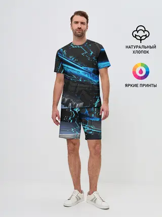 Мужской костюм с шортами / DIGITAL ABSTRACT