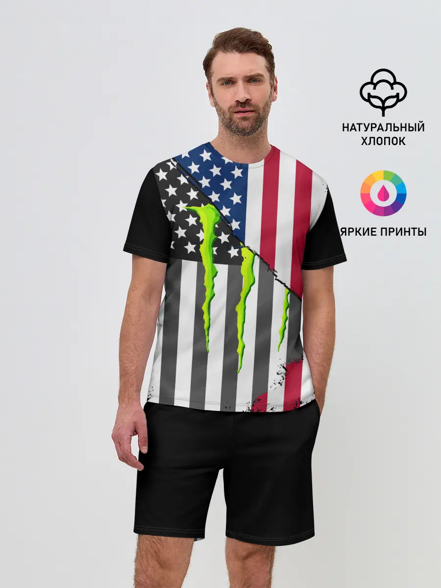 Мужской костюм с шортами / MONSTER ENERGY