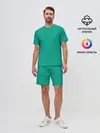 Мужской костюм с шортами / Зеленый