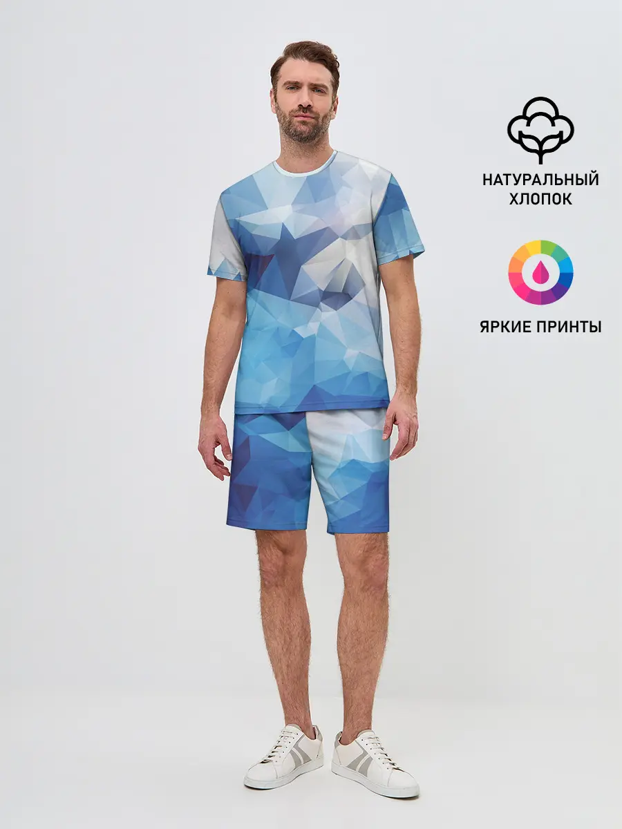 Мужской костюм с шортами / Абстракция