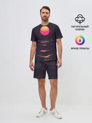 Мужской костюм с шортами / Абстракция