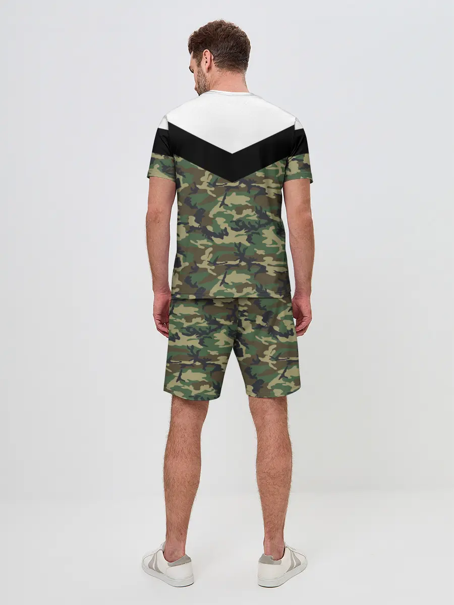 Мужской костюм с шортами / Россия камуфляж