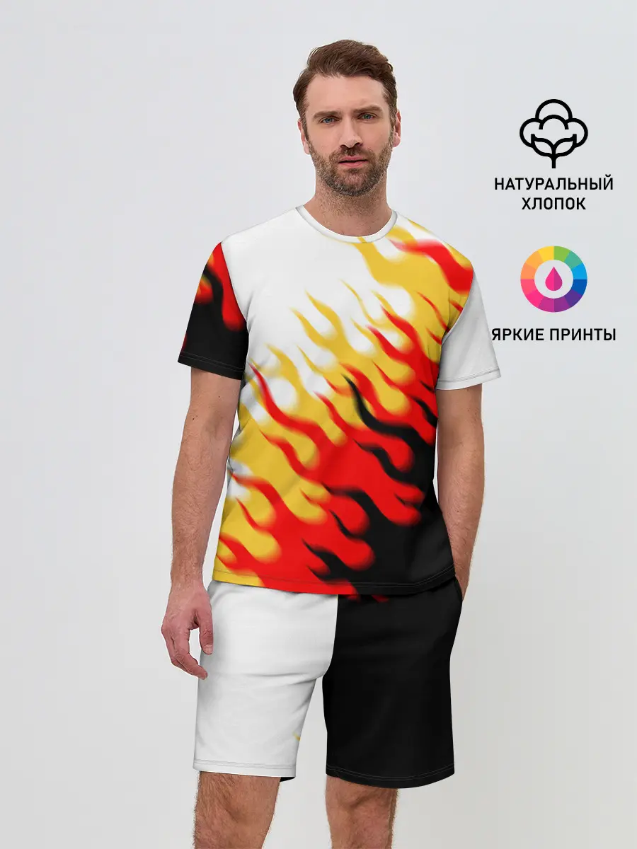 Мужской костюм с шортами / ОГОНЬ.