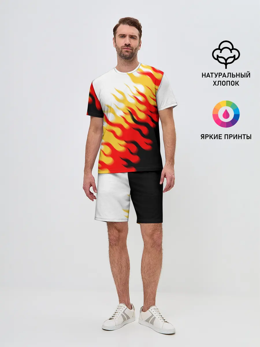 Мужской костюм с шортами / ОГОНЬ.