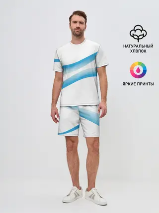 Мужской костюм с шортами / Волны