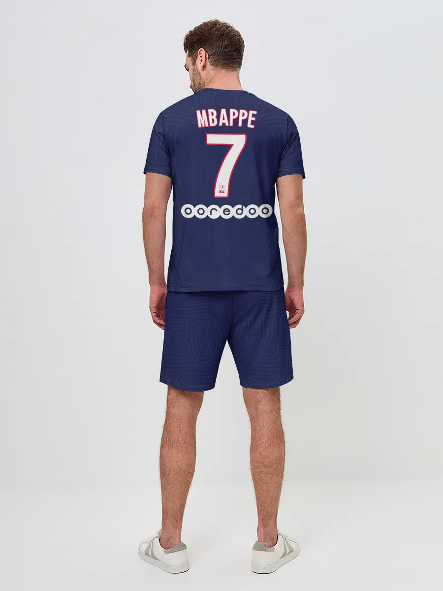 Мужской костюм с шортами / Mbappe home 20-21