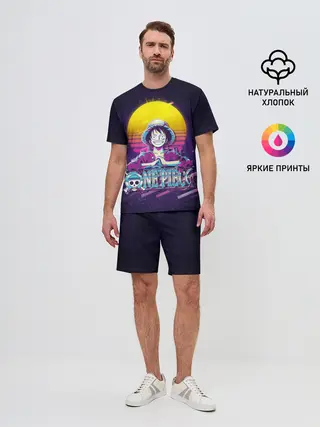 Мужской костюм с шортами / Neon One Piece