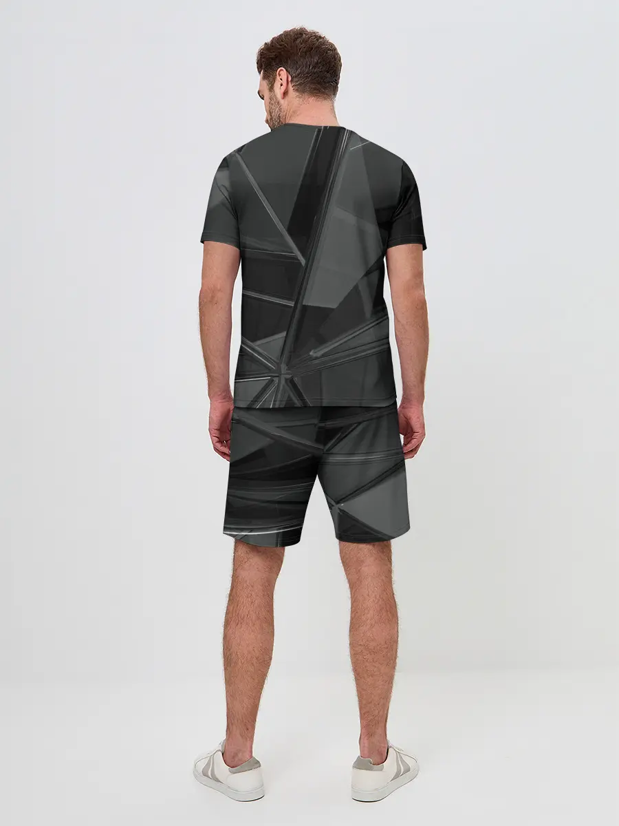 Мужской костюм с шортами / Stone | Black