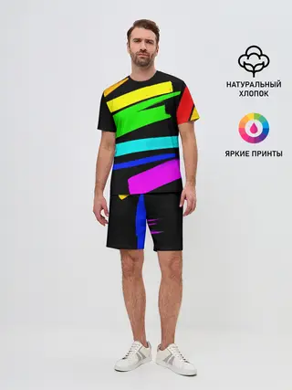 Мужской костюм с шортами / НЕОНОВЫЕ КРАСКИ