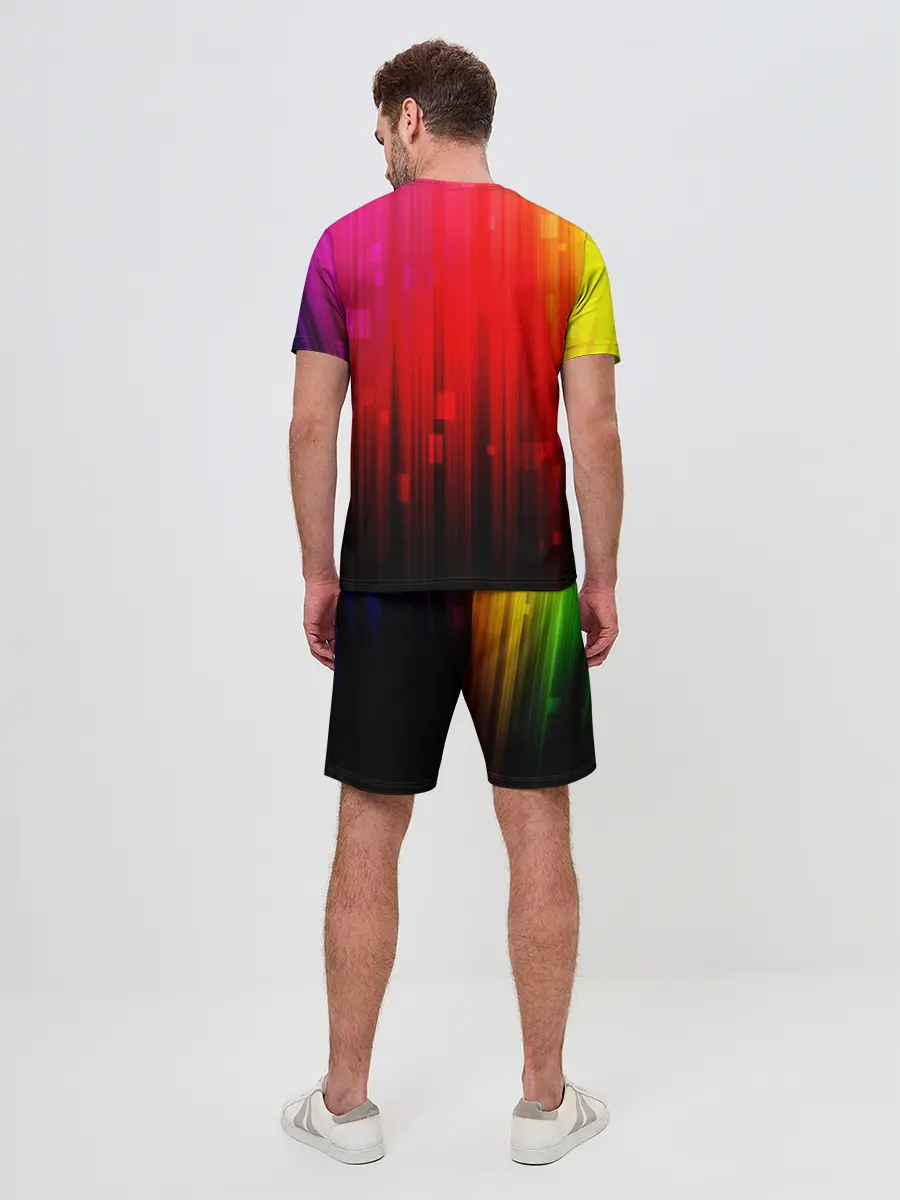 Мужской костюм с шортами / АБСТРАКТНЫЕ КРАСКИ