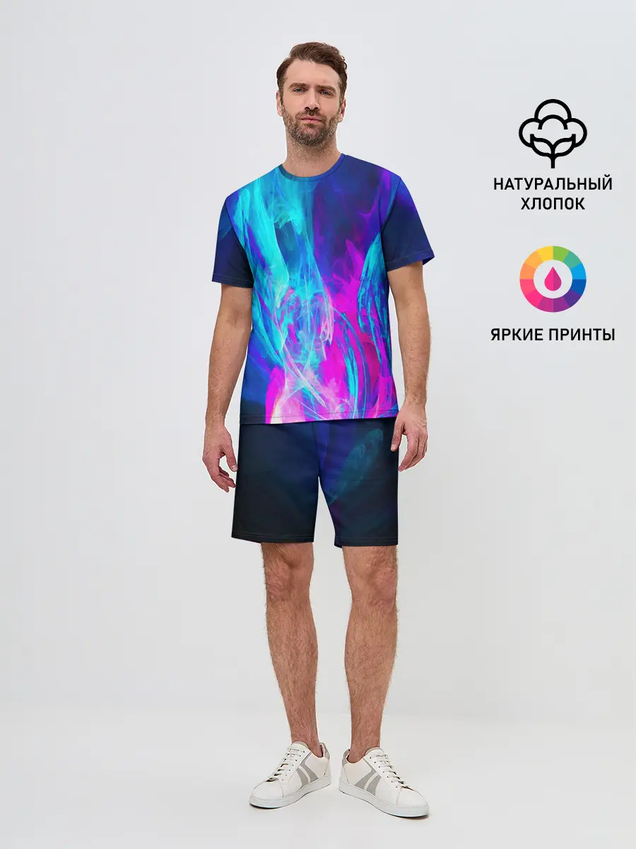 Мужской костюм с шортами / НЕОНОВЫЕ КРАСКИ