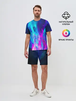 Мужской костюм с шортами / НЕОНОВЫЕ КРАСКИ