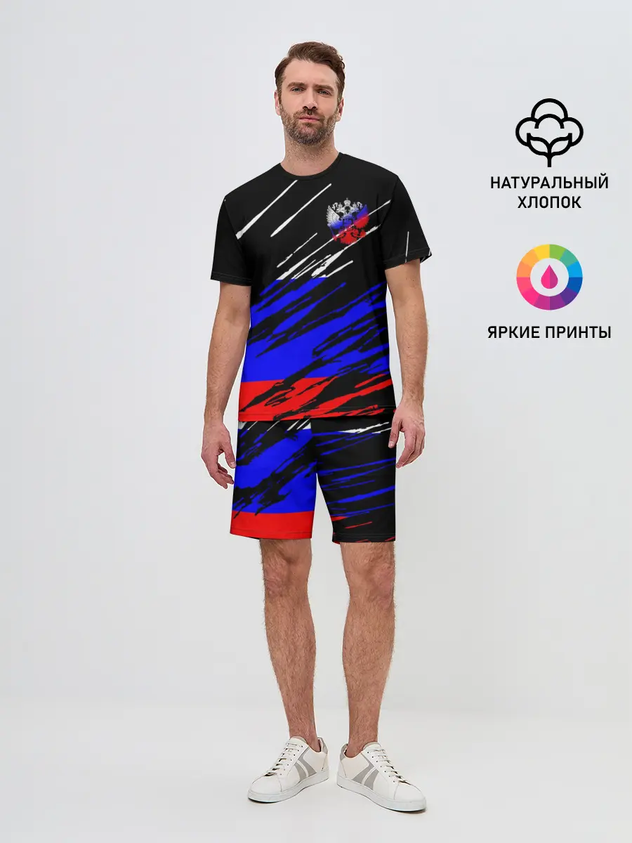 Мужской костюм с шортами / Русский Стиль