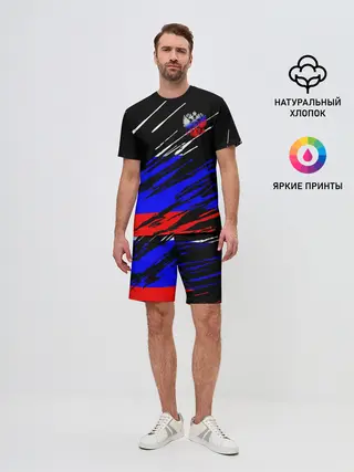 Мужской костюм с шортами / Русский Стиль