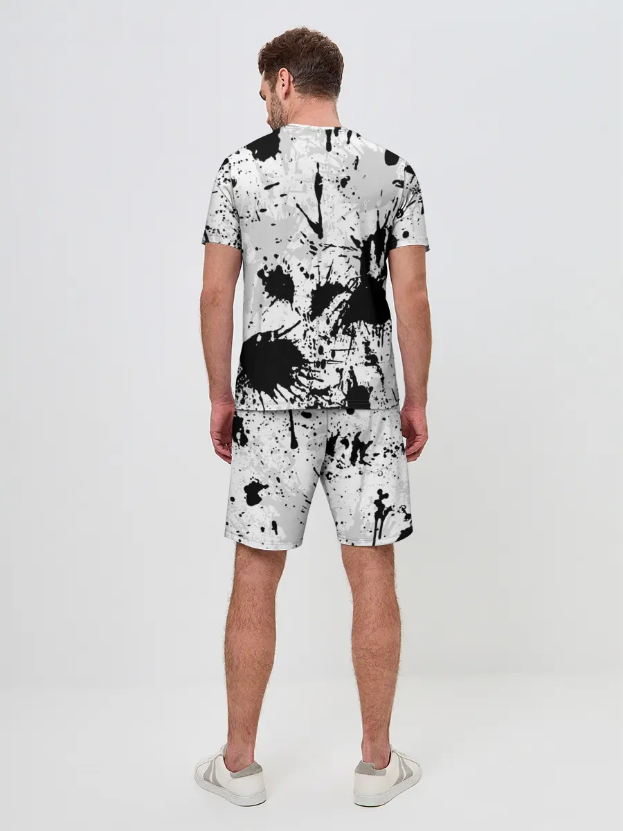 Мужской костюм с шортами / БРЫЗГИ КРАСОК
