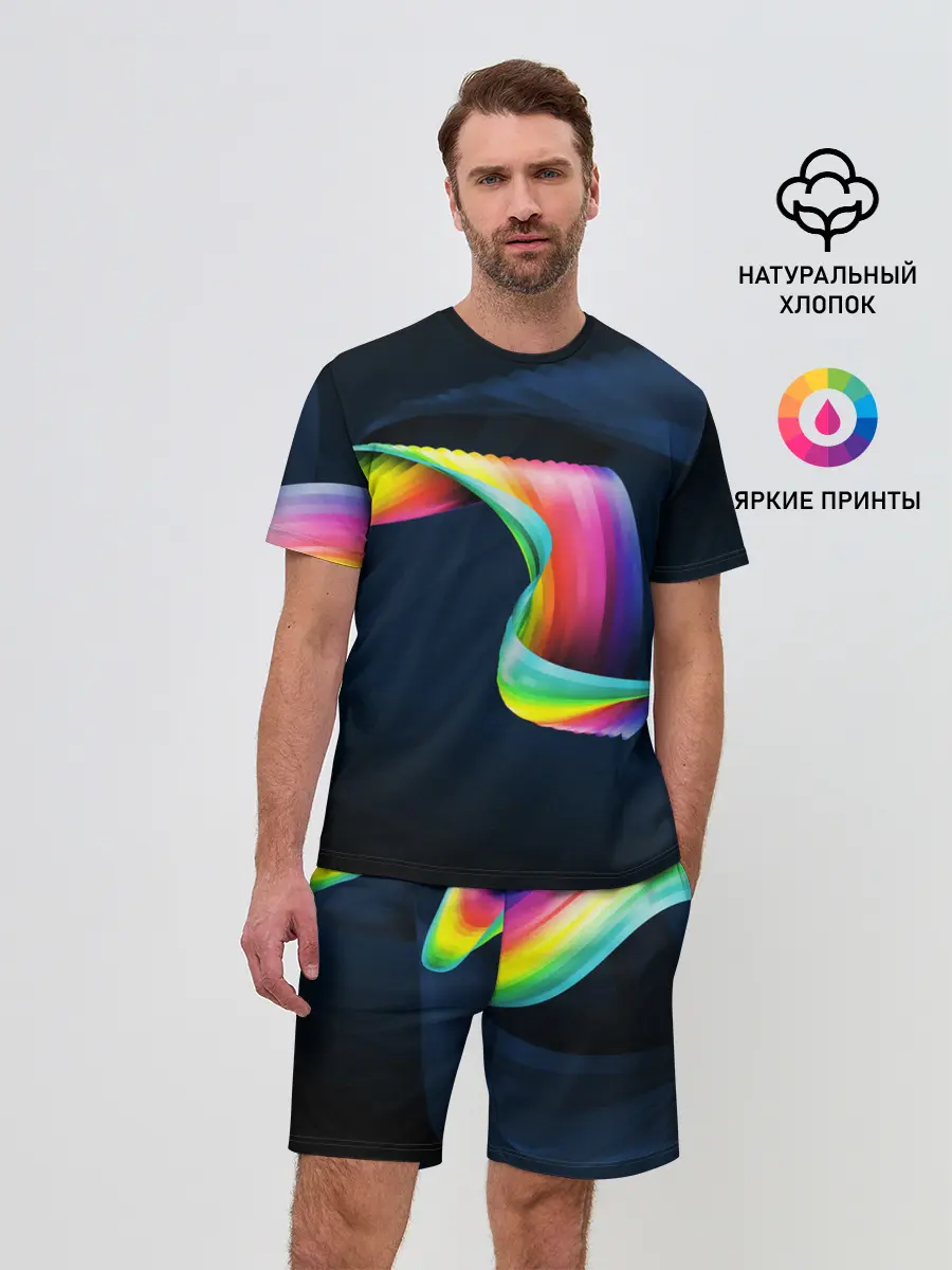 Мужской костюм с шортами / OPTICAL ABSTRACT