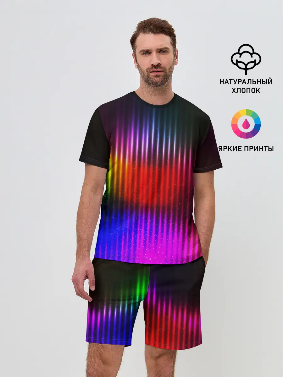 Мужской костюм с шортами / WAVES COLOR