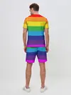 Мужской костюм с шортами / ЦВЕТНЫЕ ЛИНИИ