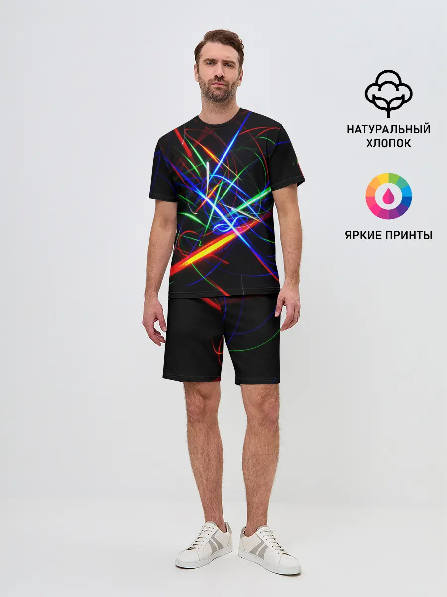 Мужской костюм с шортами / ФРАКТАЛЬНЫЕ ИСКРЫ